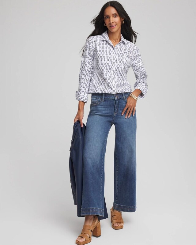 No Iron  Chain Connection Shirt - image 2